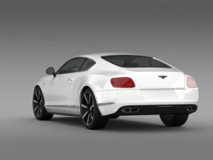 bentley continental gt v8 s coupe 2014 3D Model