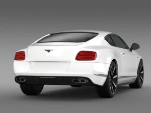 bentley continental gt v8 s coupe 2014 3D Model