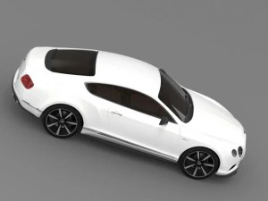 bentley continental gt v8 s coupe 2014 3D Model