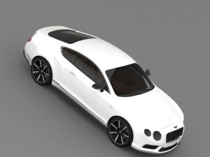 bentley continental gt v8 s coupe 2014 3D Model