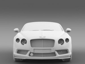 bentley continental gt v8 s coupe 2014 3D 모델