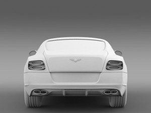 bentley continental gt v8 s coupe 2014 3D 모델
