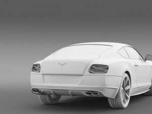 bentley continental gt v8 s coupe 2014 3D 모델