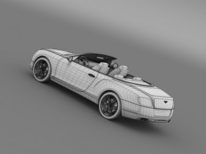 bentley continental gtc v8 2013 Modelo 3D