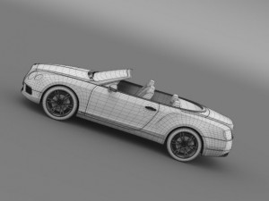 bentley continental gtc v8 2013 Modelo 3D