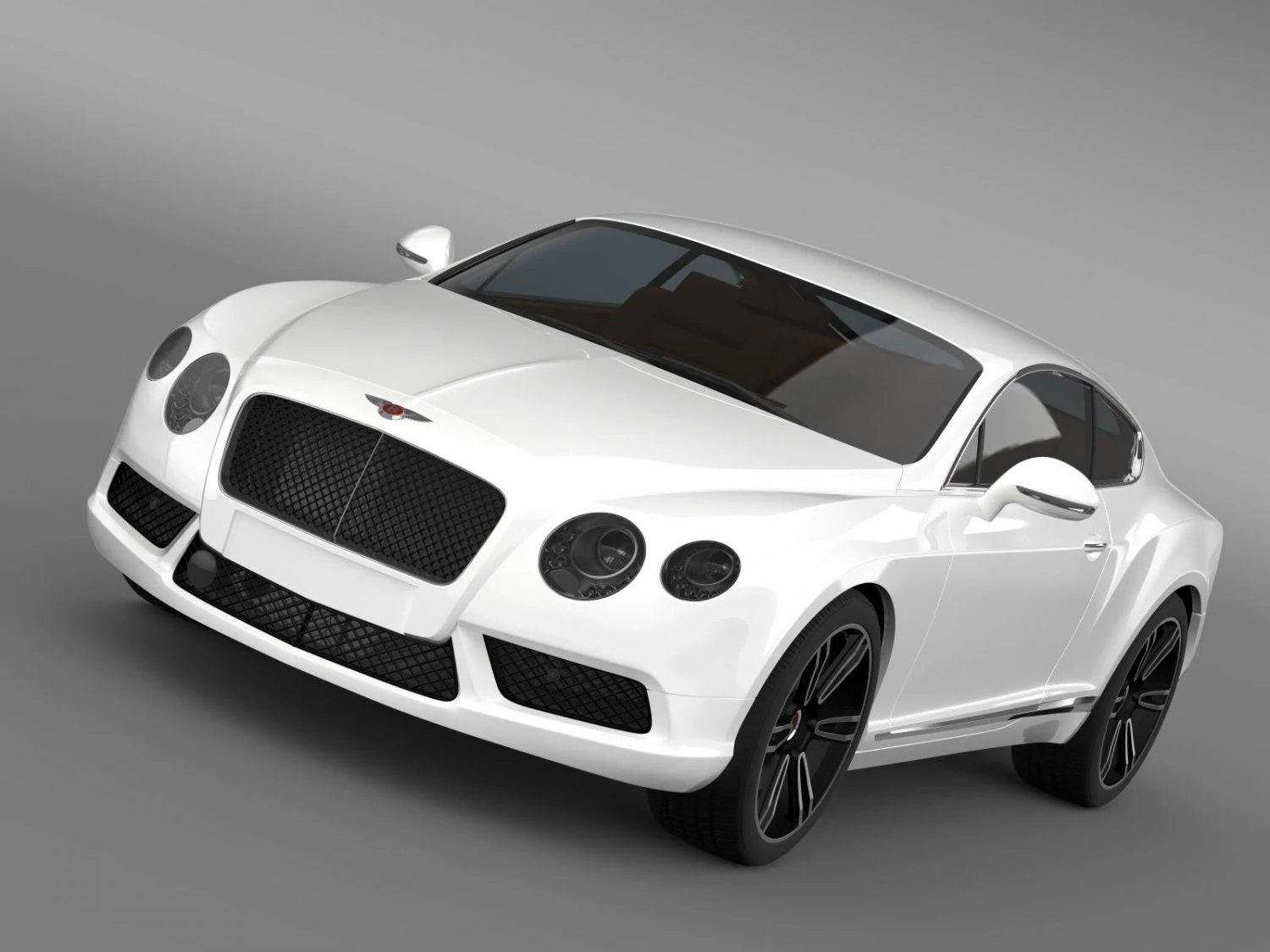 bentley continental gt v8 2013 3D Model .c4d .max .obj .3ds .fbx .stl .blend 