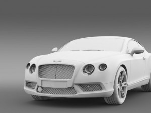 bentley continental gt v8 2013 3D Model