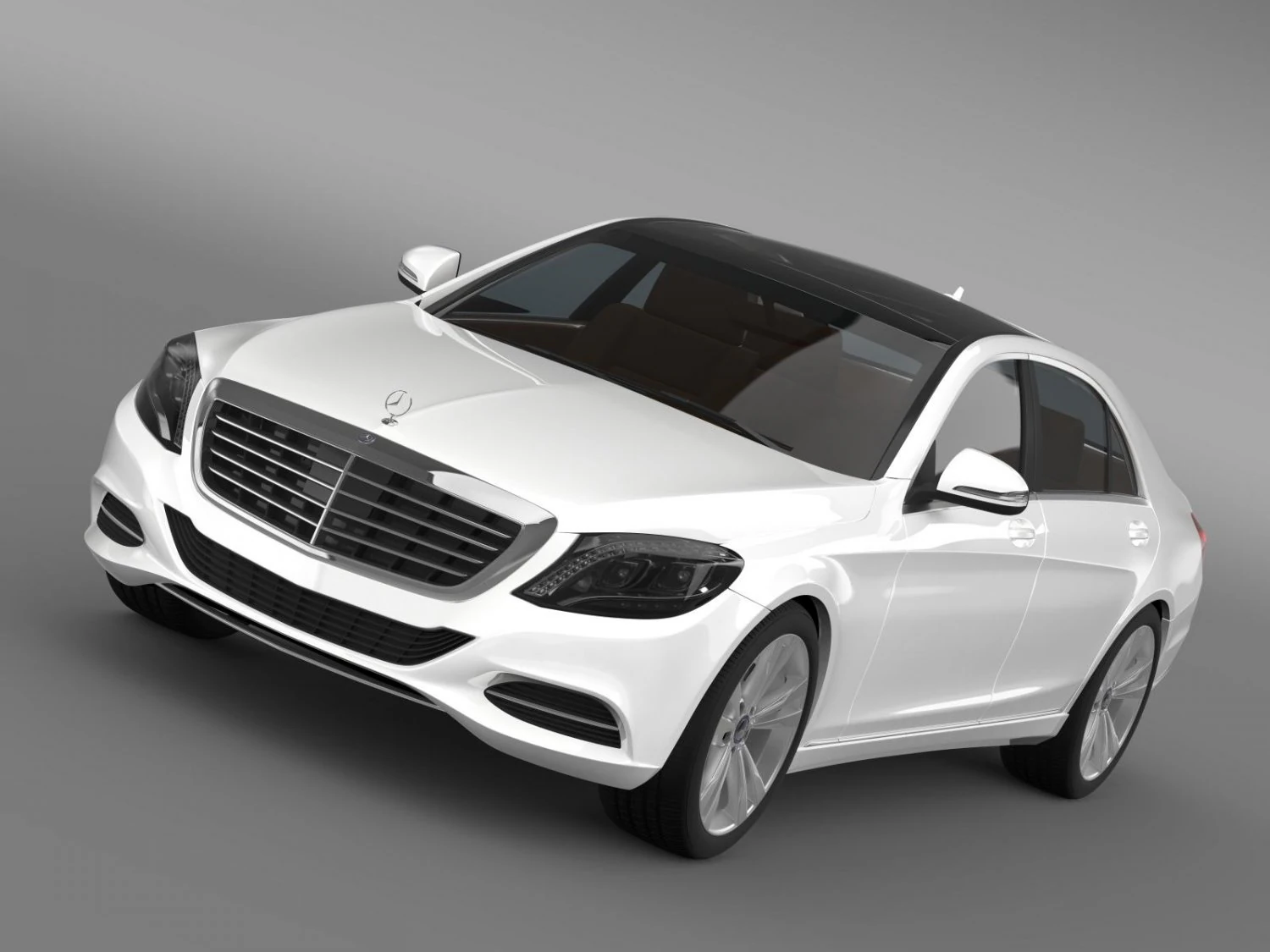 mercedes benz s 300 bluetec hybrid w222 2014 3D Model .c4d .max .obj .3ds .fbx .stl .blend 
