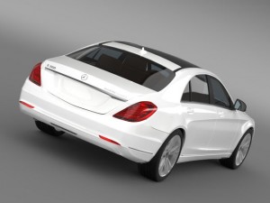 mercedes benz s 300 bluetec hybrid w222 2014 3D Model