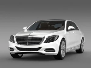 mercedes benz s 300 bluetec hybrid w222 2014 3D Model