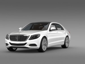 mercedes benz s 300 bluetec hybrid w222 2014 3D Model