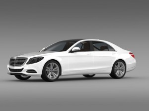 mercedes benz s 300 bluetec hybrid w222 2014 3D Model