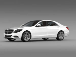 mercedes benz s 300 bluetec hybrid w222 2014 3D Model