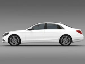 mercedes benz s 300 bluetec hybrid w222 2014 3D Model
