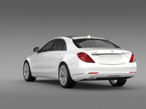 mercedes benz s 300 bluetec hybrid w222 2014 3D Model