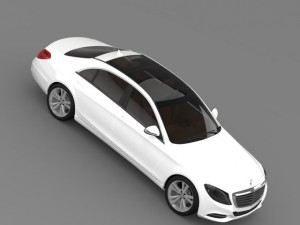 mercedes benz s 300 bluetec hybrid w222 2014 3D Model