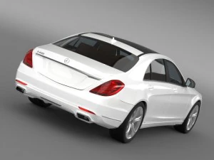 mercedes benz s 400 hybrid w222 2013 3D Model