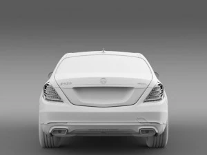 mercedes benz s 400 hybrid w222 2013 3D Model
