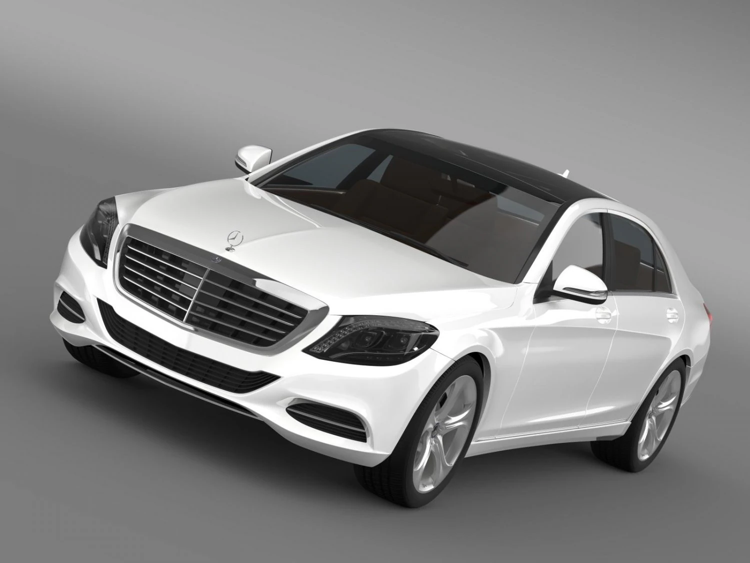 mercedes benz s 500 plug in hybrid w222 2013 3D Model .c4d .max .obj .3ds .fbx .stl .blend 