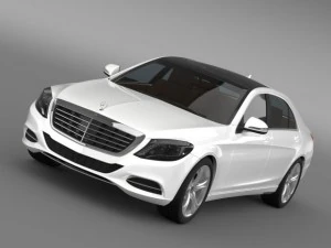 mercedes benz s 500 plug in h&iacute;brido w222 2013 Modelo 3D