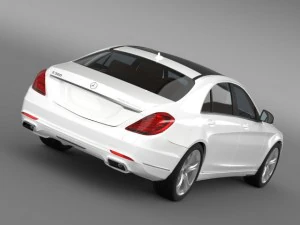 mercedes benz s 500 plug in hybrid w222 2013 3D Model