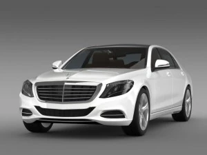 mercedes benz s 500 plug in hybrid w222 2013 3D Model