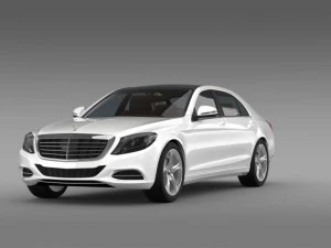 mercedes benz s 500 plug in hybrid w222 2013 3D Model