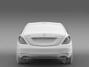 mercedes benz s 500 plug in hybrid w222 2013 3D Model