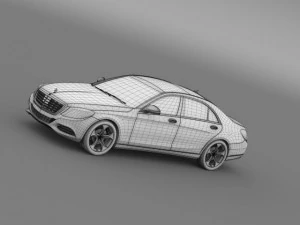 mercedes benz s 500 plug in hybrid w222 2013 3D Model