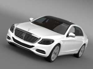 mercedes benz s 500 w222 2013 3D Model