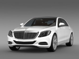 mercedes benz s 500 w222 2013 Modelo 3D