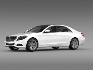 mercedes benz s 500 w222 2013 Modelo 3D