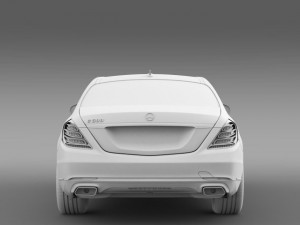 mercedes benz s 500 w222 2013 Modelo 3D