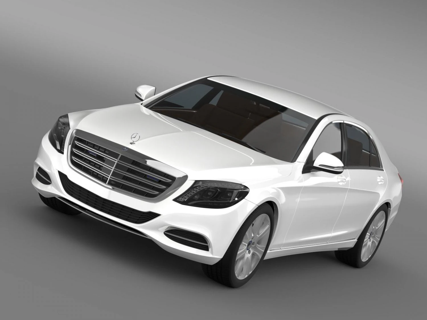 mercedes benz s 600 guard w222 2014 3D Model .c4d .max .obj .3ds .fbx .stl .blend 