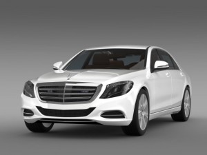 mercedes benz s 600 guard w222 2014 Modelo 3D