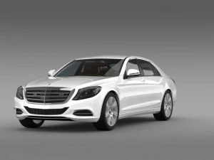 mercedes benz s 600 guard w222 2014 3D Model