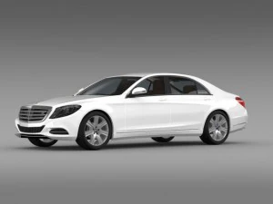 mercedes benz s 600 guard w222 2014 3D Model