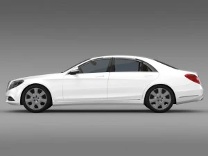 mercedes benz s 600 guard w222 2014 3D Model