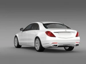 mercedes benz s 600 guard w222 2014 3D Model