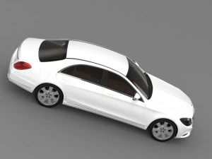 mercedes benz s 600 guard w222 2014 3D Model