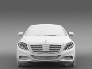mercedes benz s 600 guard w222 2014 3D Model