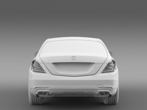 mercedes benz s 600 guard w222 2014 Modelo 3D