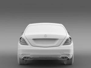 mercedes benz s 600 guard w222 2014 3D Model