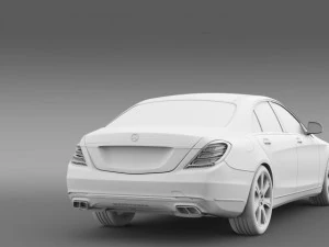mercedes benz s 600 guard w222 2014 3D Model