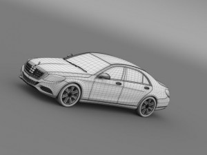 mercedes benz s 600 guard w222 2014 Modelo 3D