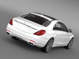 mercedes benz s 600 v12 w222 2014 3D 模型