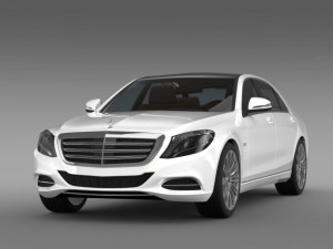 mercedes benz s 600 v12 w222 2014 3D 模型