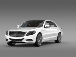 mercedes benz s 600 v12 w222 2014 3D 模型