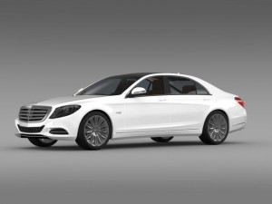 mercedes benz s 600 v12 w222 2014 3D 模型