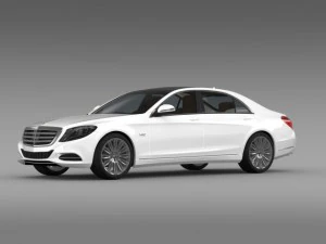 mercedes benz s 600 v12 w222 2014 3D Model